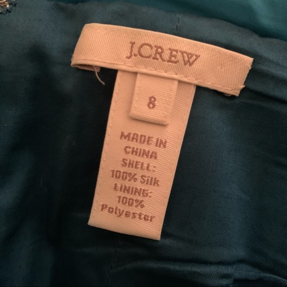 J CREW silk bridesmaid dress size US 8 - Picture 5 of 5